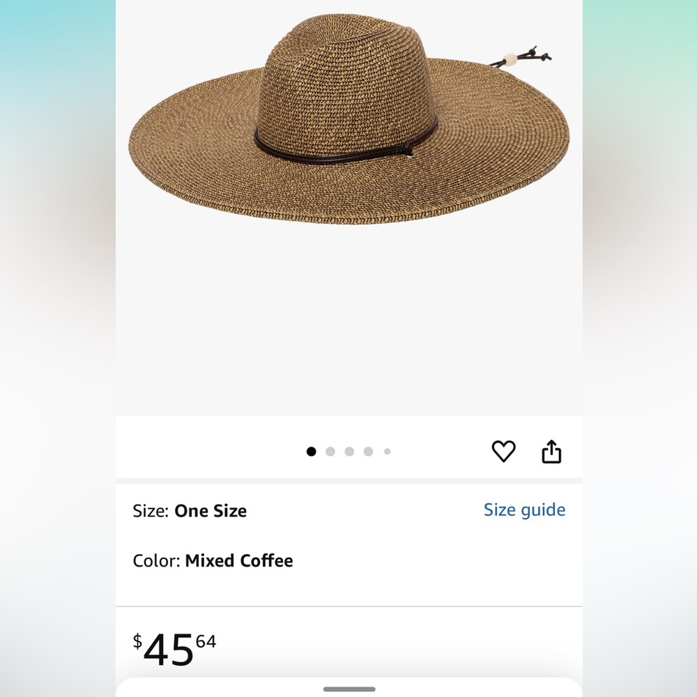 San Diego Hat Company Tan Wide Brim Hat - Picture 4 of 7